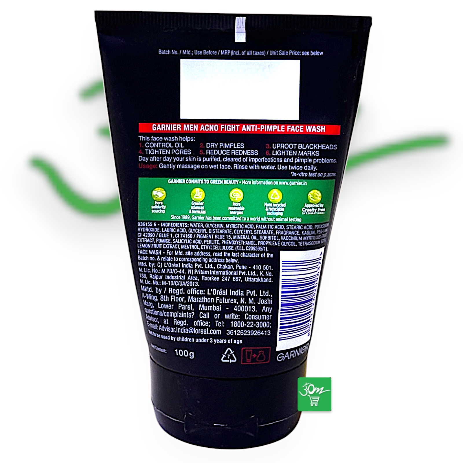 Garnier Men AcnoFight Facewash - Buy Online Australia | Om Spice & Grocery