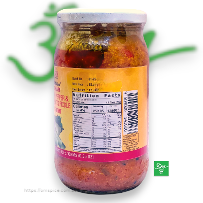 Aamako Hot Cherry Pepper and Bamboo Shoots Pickle - Buy Online Australia | Om Spice & Grocery