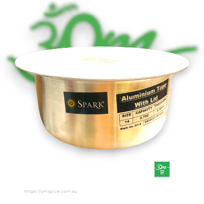 Aluminium Top With Lid  14 No - Buy Online Australia | Om Spice & Grocery