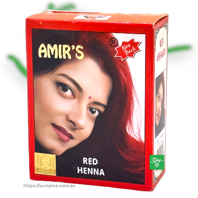 Amir Red Henna 10gm x 6 Pouches - Buy Online Australia | Om Spice & Grocery