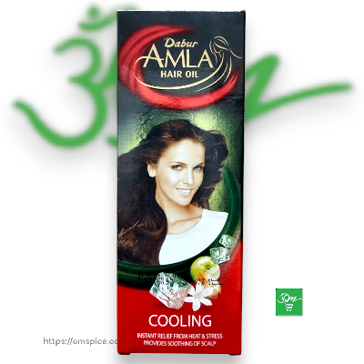 Dabur Amla Hair Oil Cooling 200ml - Buy Online Australia | Om Spice & Grocery