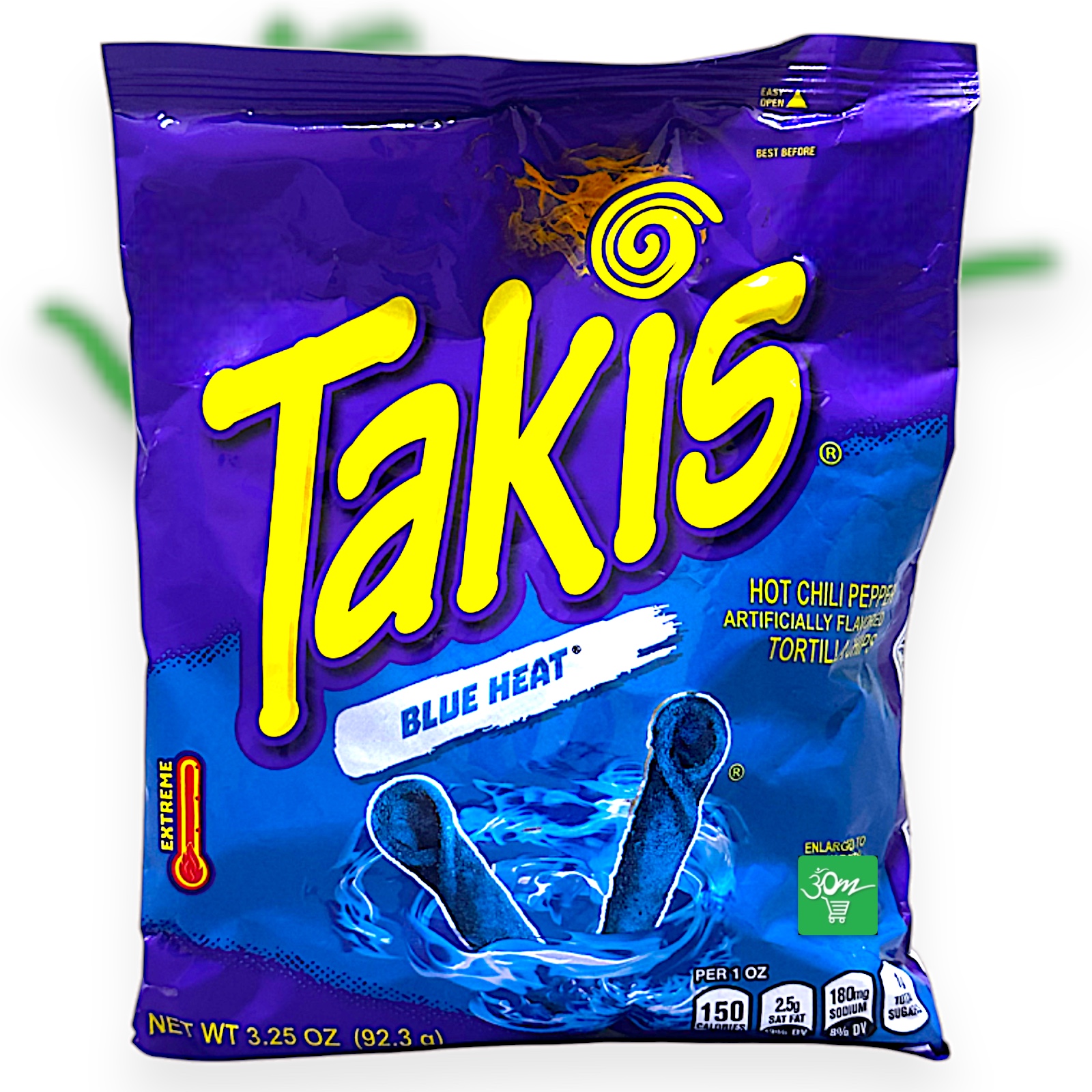 Takis Blue Heat – Hot Chili Pepper Spicy Rolled Tortilla Chips - Buy Online Australia | Om Spice & Grocery