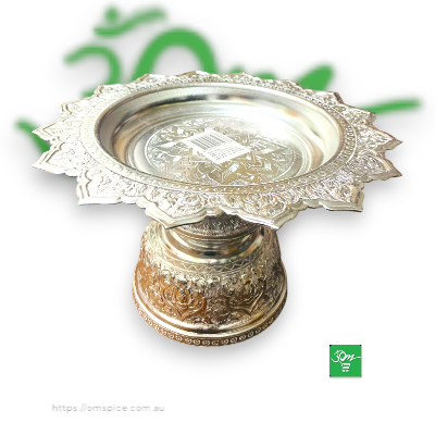 Tika Dani  Medium and Large SIlver Plated - Buy Online Australia | Om Spice & Grocery