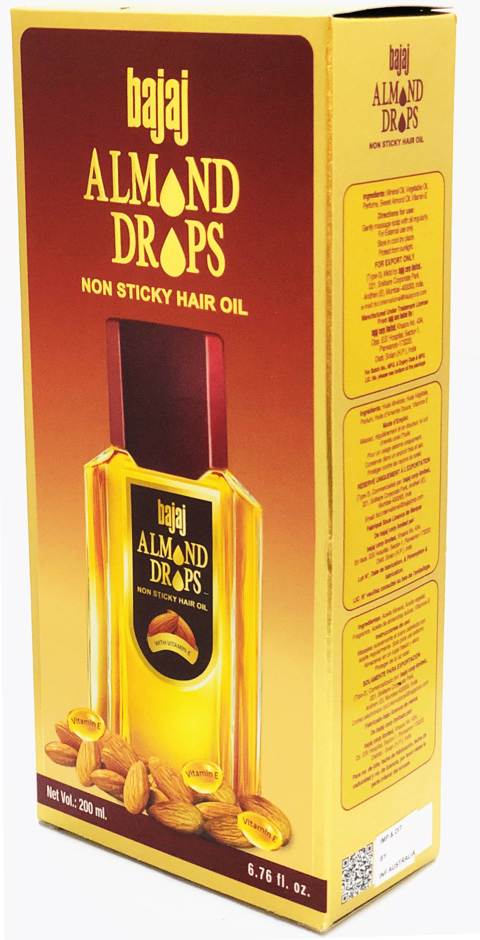 Bajaj Almond Hair Oil - Buy Online Australia | Om Spice & Grocery