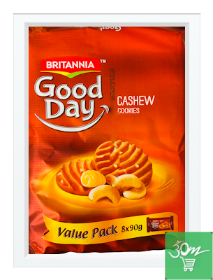 Britannia Good Day Cashew  Cookies - Buy Online Australia | Om Spice & Grocery