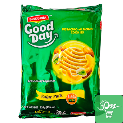 Britannia Good Day Pasta Almond  Cookies - Buy Online Australia | Om Spice & Grocery