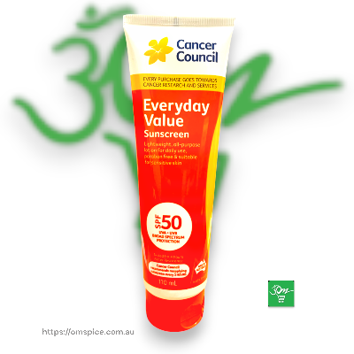 Cancer Council Everyday Value Sunscreen 110ml - Buy Online Australia | Om Spice & Grocery