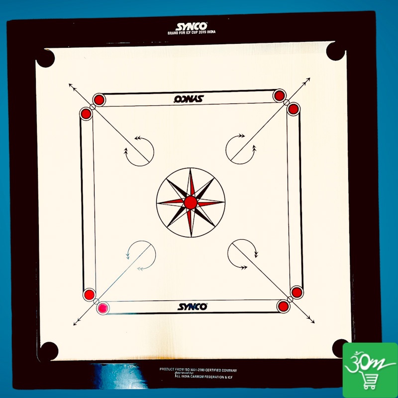 Carrom Board (860mm X  860mm) - Buy Online Australia | Om Spice & Grocery