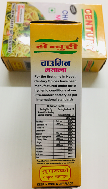 Century Chowmein Masala - Buy Online Australia | Om Spice & Grocery