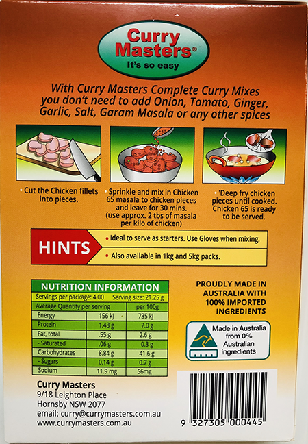 Chicken 65 - Buy Online Australia | Om Spice & Grocery