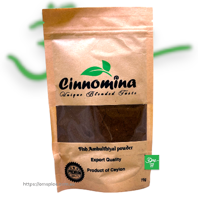 Cinnomina Fish Ambulthiyal Powder - Buy Online Australia | Om Spice & Grocery