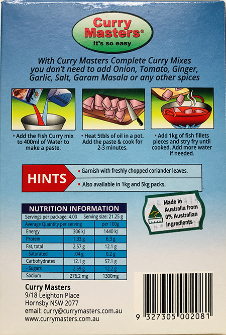 Curry Masters Fish Curry - Buy Online Australia | Om Spice & Grocery