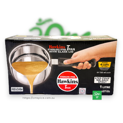 Hawkins Tea Pan  Induction Stainless steel with Glass Lid