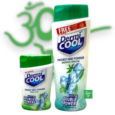 Dermi Cool Prickly Heat Powder Menthol Regular - Buy Online Australia | Om Spice & Grocery