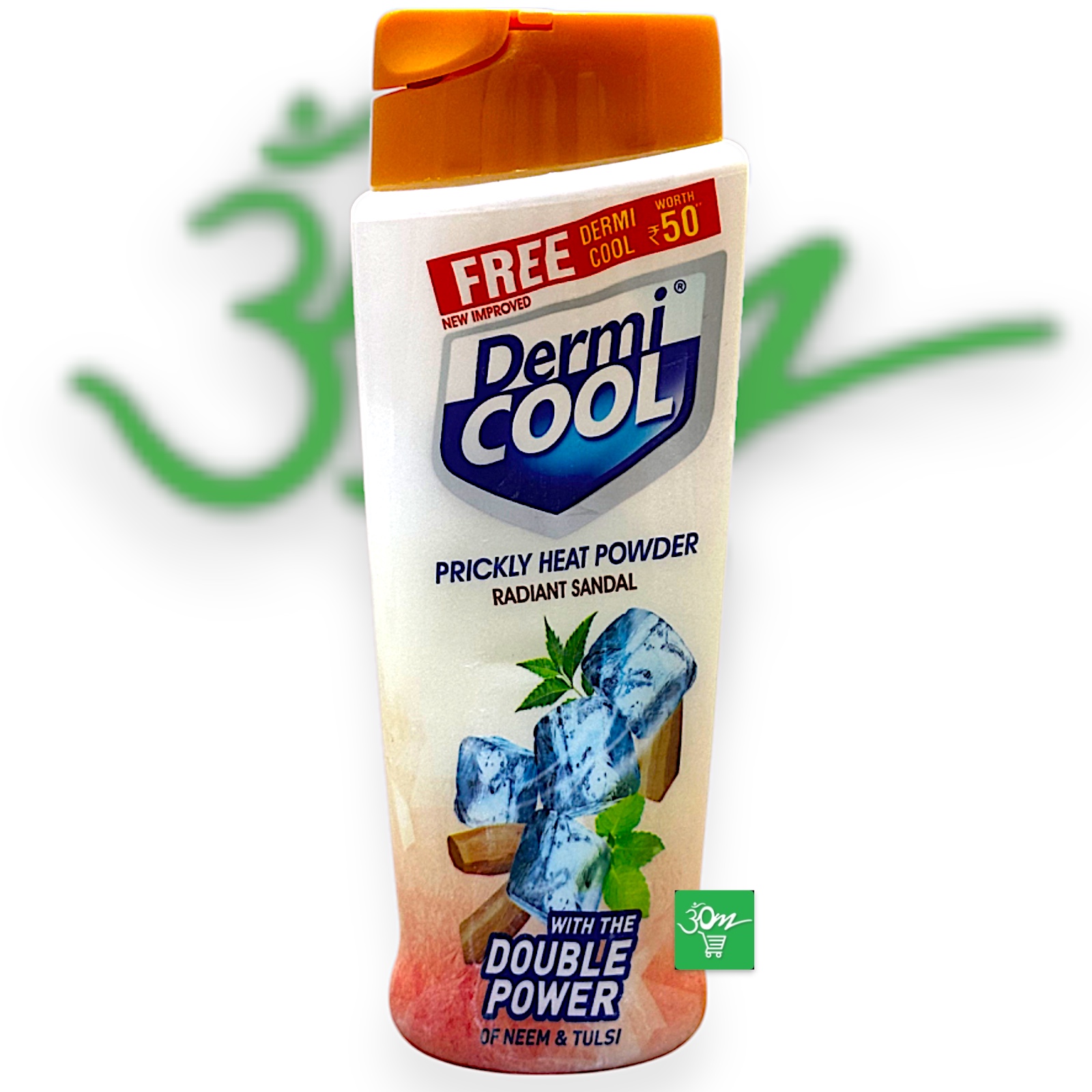 Dermi Cool Prickly Heat Powder Radiant Sandal - Buy Online Australia | Om Spice & Grocery