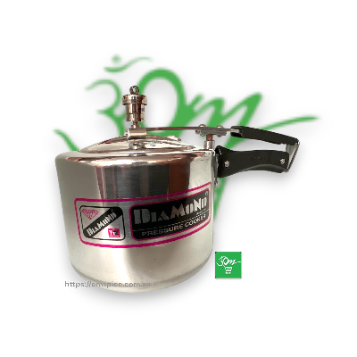 Diamond Induction Base White Pressure Cooker - Buy Online Australia | Om Spice & Grocery