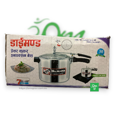 Diamond Induction Base White Pressure Cooker - Buy Online Australia | Om Spice & Grocery