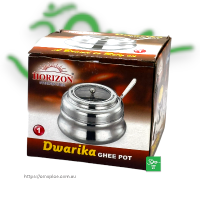 Dwarika Ghee Pot - Buy Online Australia | Om Spice & Grocery