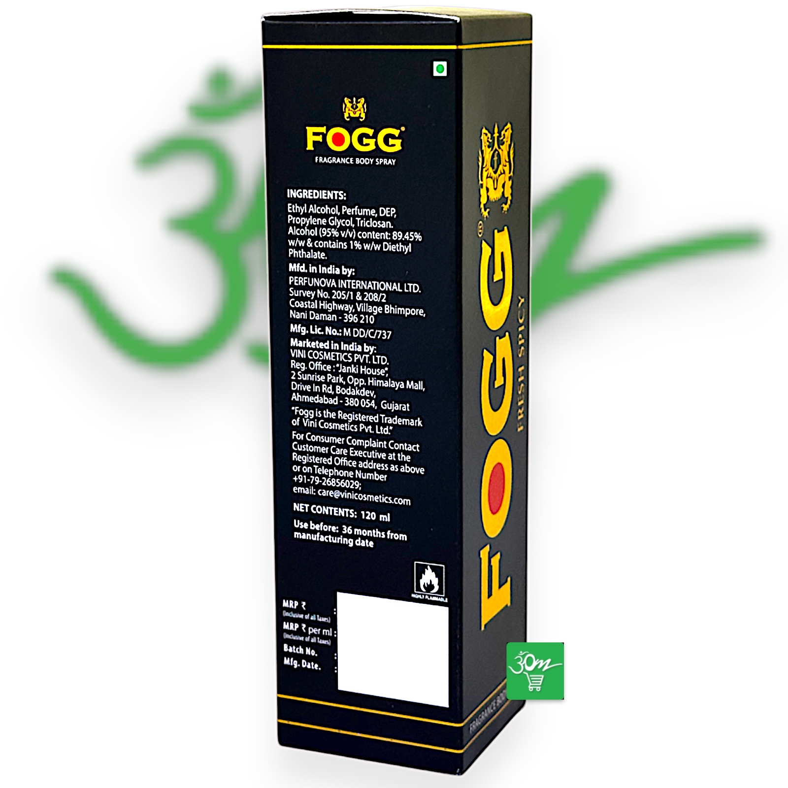 Fogg Fresh Spicy Body Spray - Buy Online Australia | Om Spice & Grocery