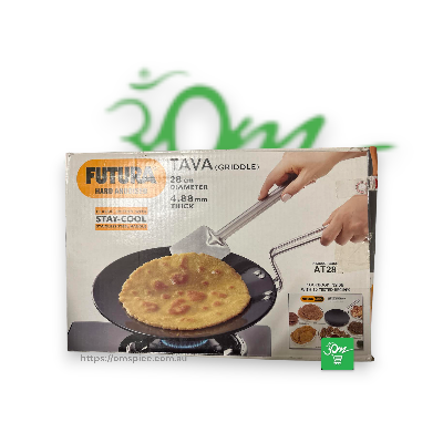 Futura Roti Tave Hard Anodised 28cm Diameter - Buy Online Australia | Om Spice & Grocery