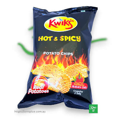 Kwiks Hot and Spicy Potato Chips 50gm