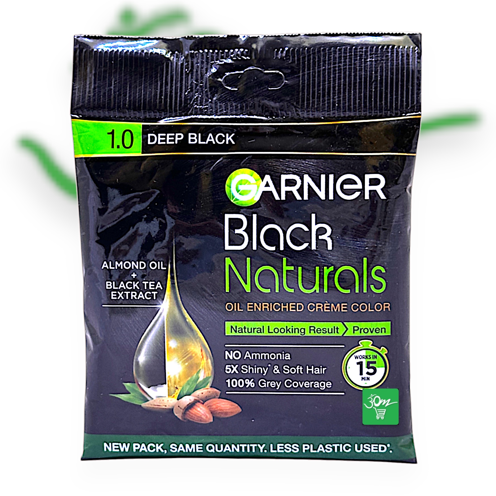 Garnier Natural Creme Color 1.0 Deep Black 20gm - Buy Online Australia | Om Spice & Grocery