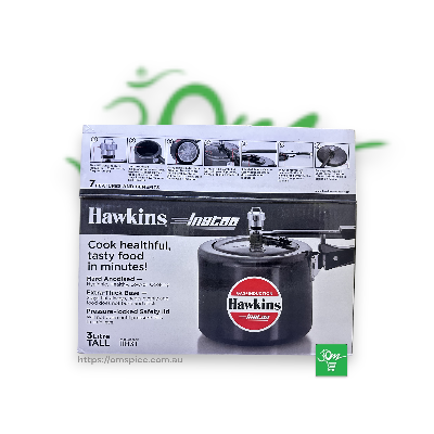 Hawkins Instaa Black Tall 3L Induction Pressure Cooker - Buy Online Australia | Om Spice & Grocery