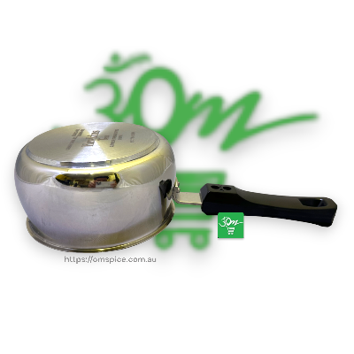 Hawkins Tea Pan  Induction Stainless steel with Glass Lid - Buy Online Australia | Om Spice & Grocery