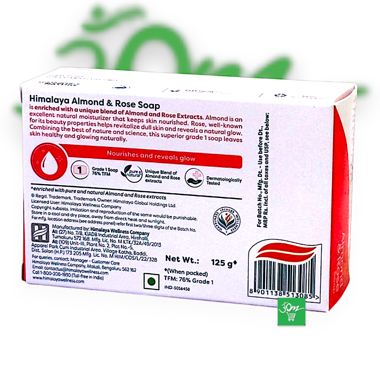 Himalaya Almond and Rose Soap - Buy Online Australia | Om Spice & Grocery