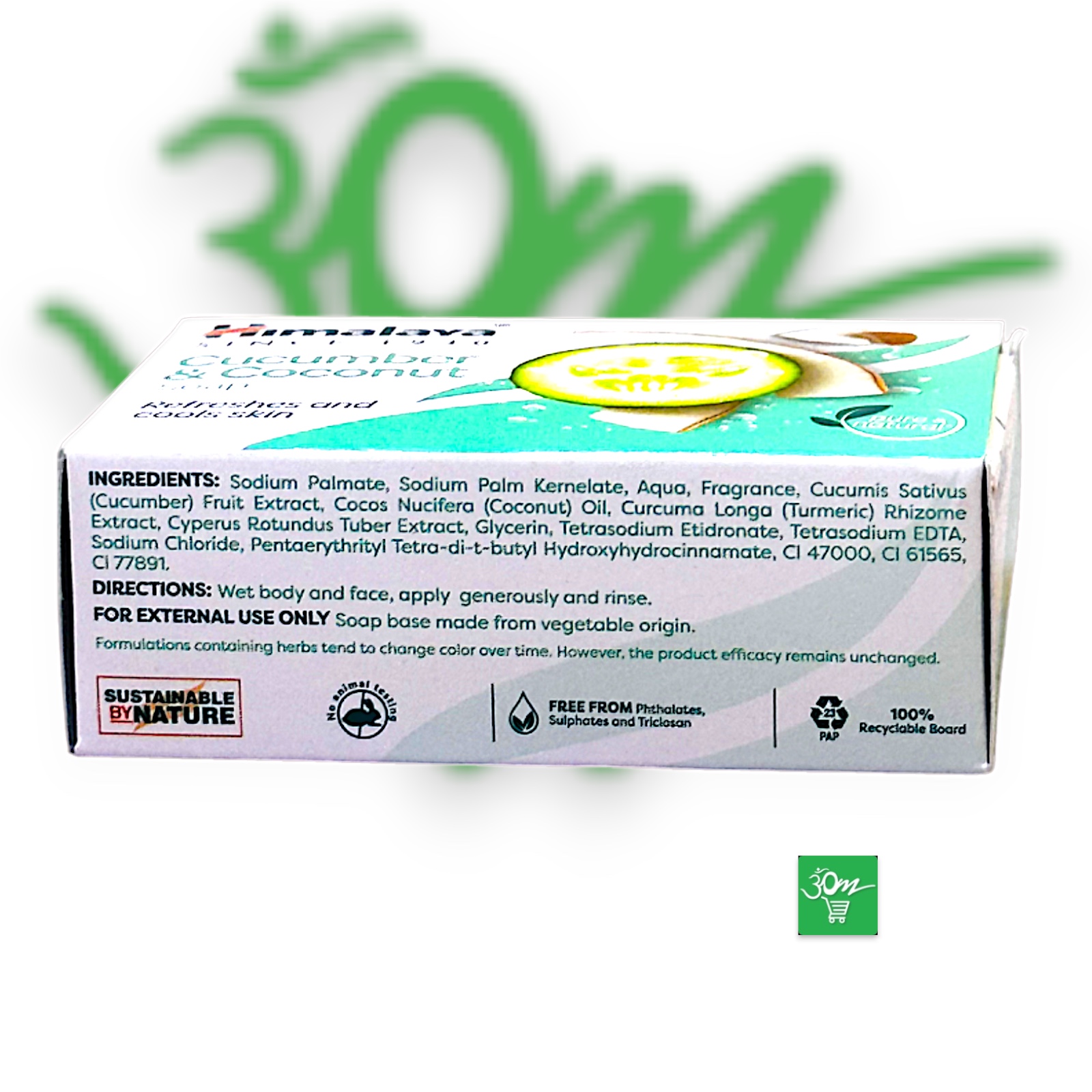 Himalaya Cucumber & Coconut Soap - Refreshing Herbal Bathing Bar - Buy Online Australia | Om Spice & Grocery