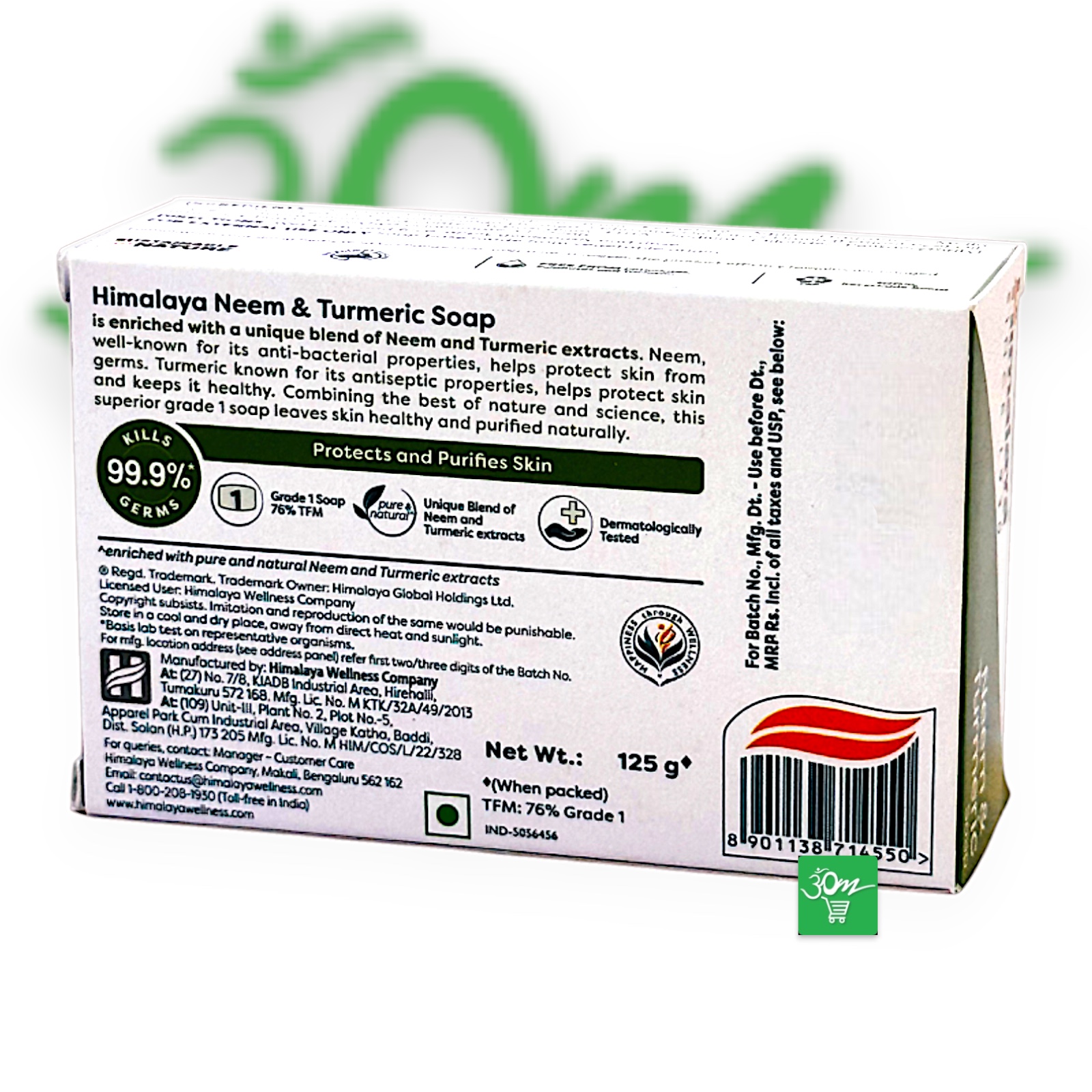 Himalaya Neem and Turmeric Soap - Buy Online Australia | Om Spice & Grocery
