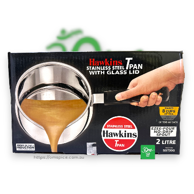 Hawkins Tea Pan  Induction Stainless steel with Glass Lid