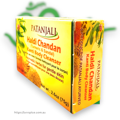 Patanjali Haldi Chandan(Turmeric and sandal) Body Cleanser 75gm x 3pack