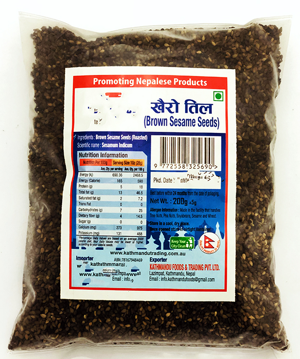 Khairo Til (Brown Sesame seeds) - Buy Online Australia | Om Spice & Grocery
