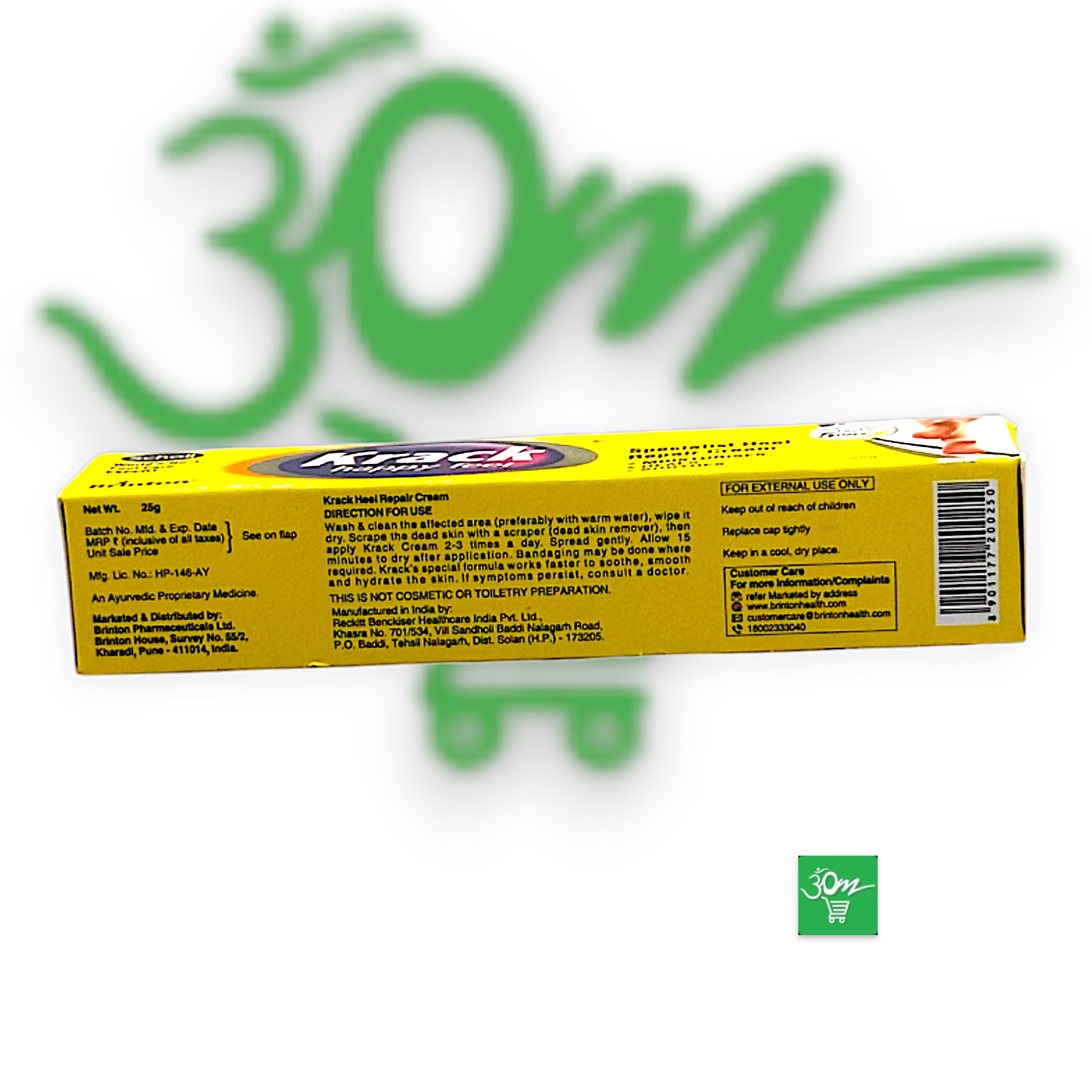 Krack Heel Repair Cream - Buy Online Australia | Om Spice & Grocery