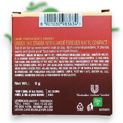 Lakme Forever Matte Compact - Buy Online Australia | Om Spice & Grocery