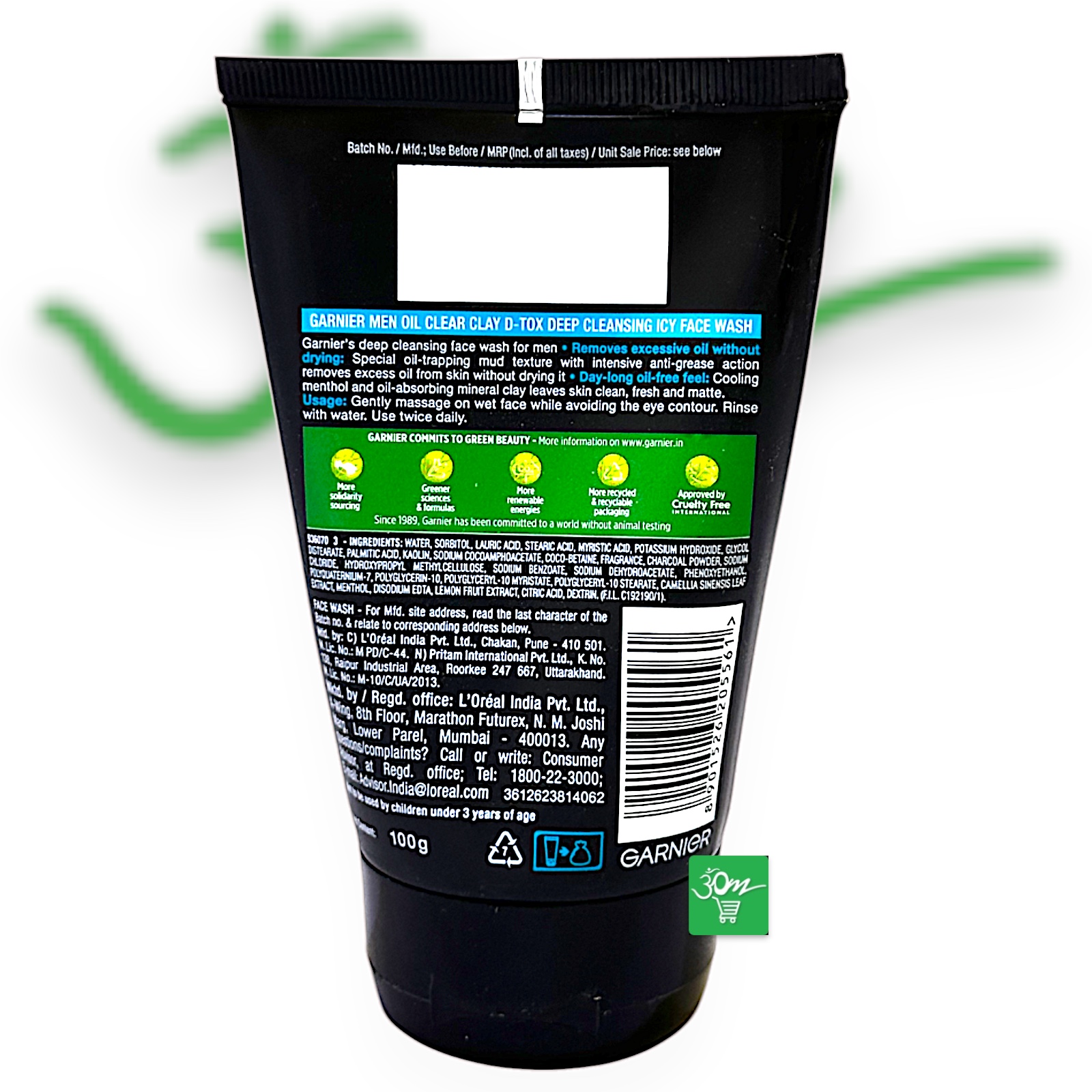 Garnier Men Oil Clear Facewash 100gm - Buy Online Australia | Om Spice & Grocery