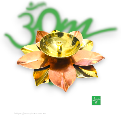 Brass Lotu Diyo No.4 - Buy Online Australia | Om Spice & Grocery