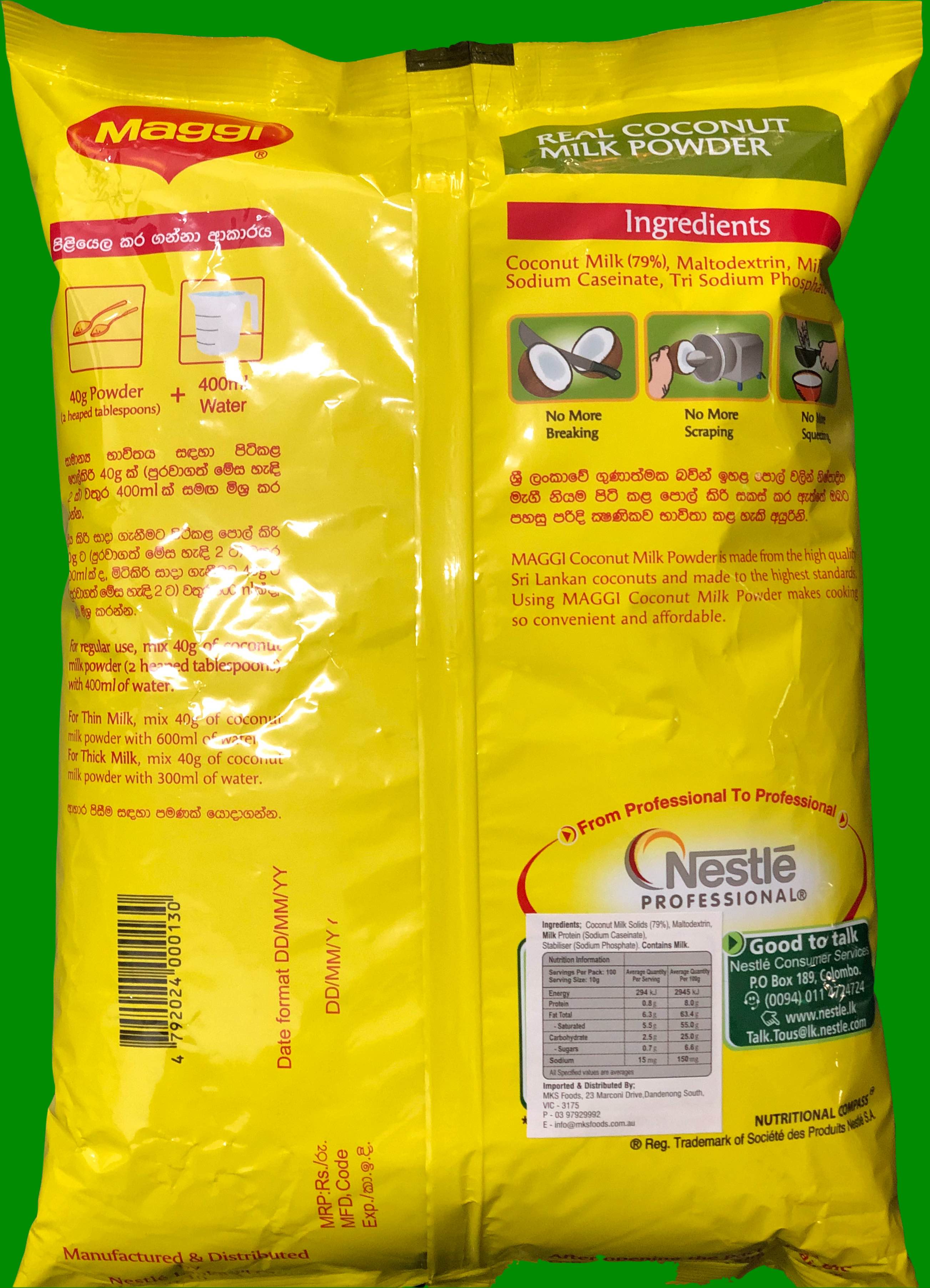 Maggi Real Coconut Milk Powder - Buy Online Australia | Om Spice & Grocery