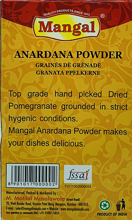 Mangal Anardana  Powder - Buy Online Australia | Om Spice & Grocery
