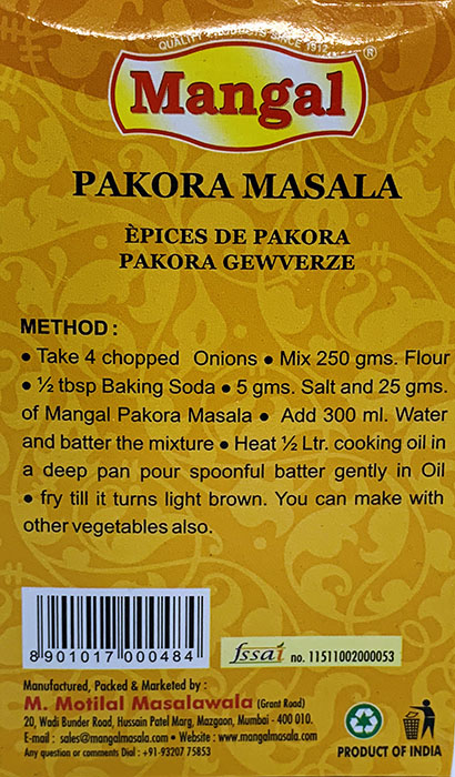 Mangal Pakora Masala - Buy Online Australia | Om Spice & Grocery