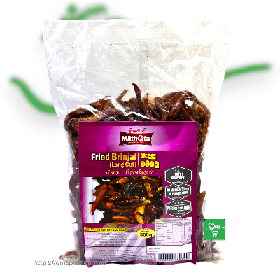 Mathota Fried Brinjal (Long cut) - Buy Online Australia | Om Spice & Grocery
