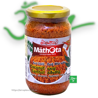 Mathota Red Chilli Coconut Sambol - Buy Online Australia | Om Spice & Grocery