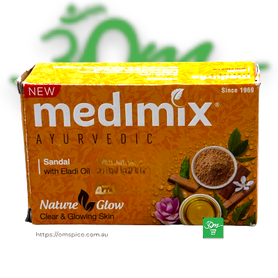 Medimix Ayurvedic Soap - Sandal with Eladi Oil - Buy Online Australia | Om Spice & Grocery