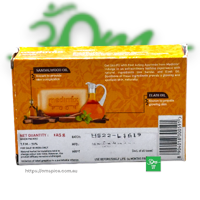 Medimix Ayurvedic Soap - Sandal with Eladi Oil - Buy Online Australia | Om Spice & Grocery