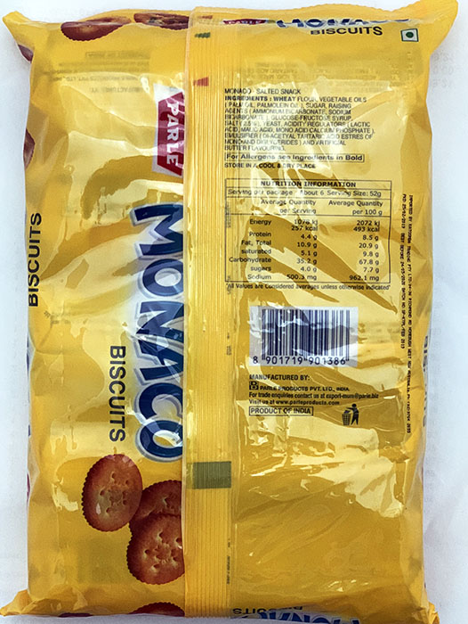 Parle Monaco Biscuits - Buy Online Australia | Om Spice & Grocery