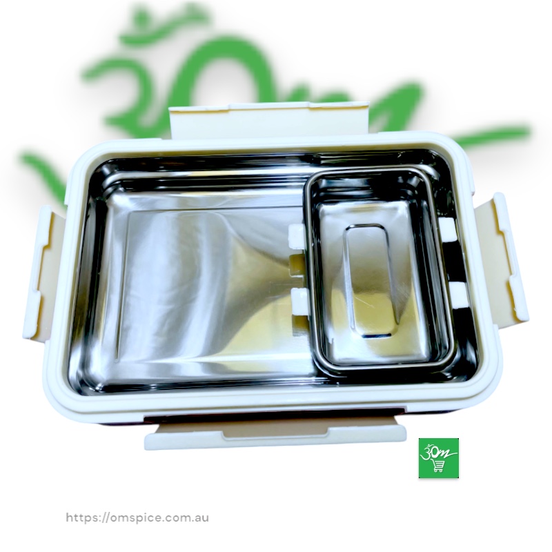 Nayasa Element Insulated Stainless Steel Lunch Box – BPA-Free, Leakproof & Multi-Compartment Tiffin for Office, School & Travel - Buy Online Australia | Om Spice & Grocery