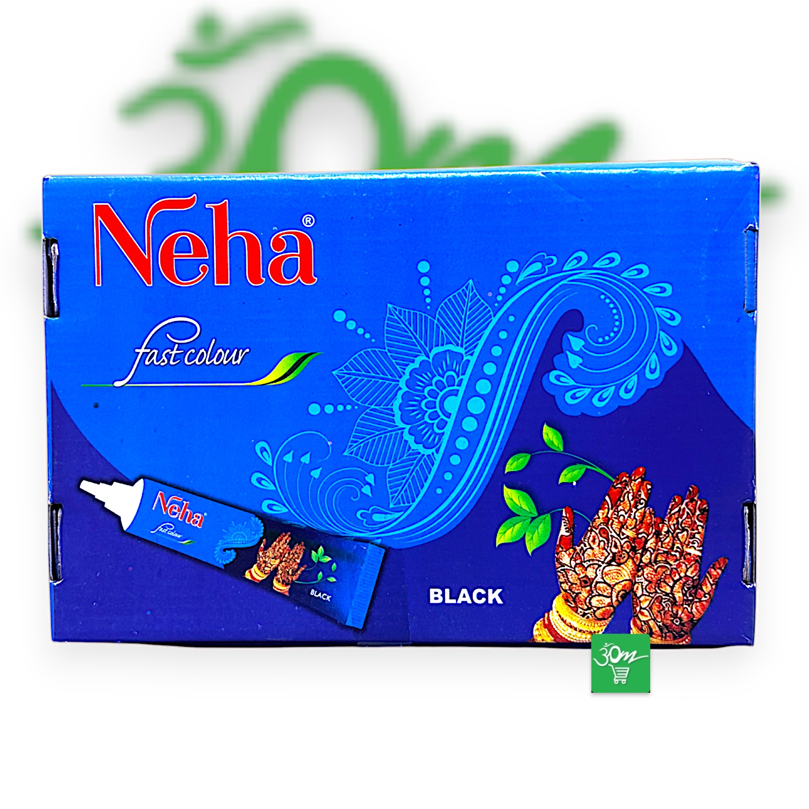 Neha Fast Color Mehandi Cone - Black - Buy Online Australia | Om Spice & Grocery