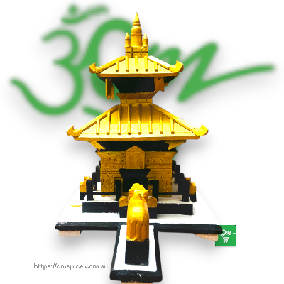 Nepali Handmade Replica Of Pashupatinath Temple 8 inch - Buy Online Australia | Om Spice & Grocery