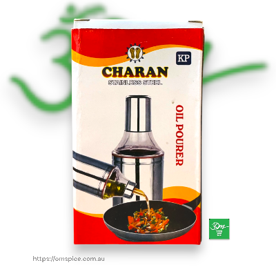 Oil Pourer Stainless Steel 500ml - Buy Online Australia | Om Spice & Grocery